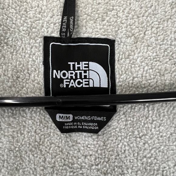 North Face Denali Womens Medium M Grey and Mint Fleece - Picture 3 of 9